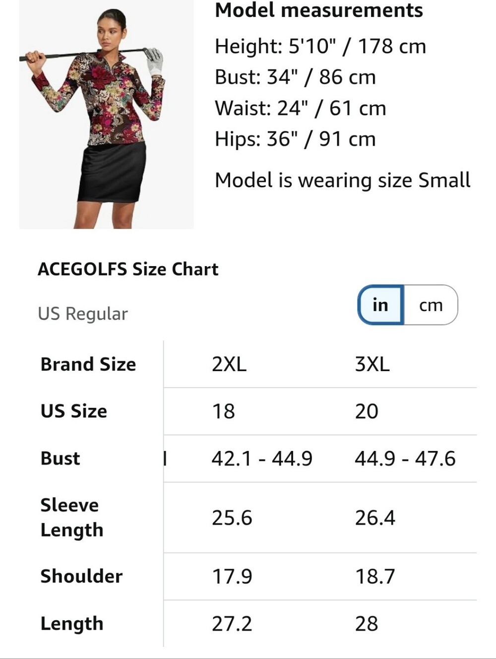 Floral Long-Sleeve Golf Jersey - Burgundy Multi - Picture 9 of 9
